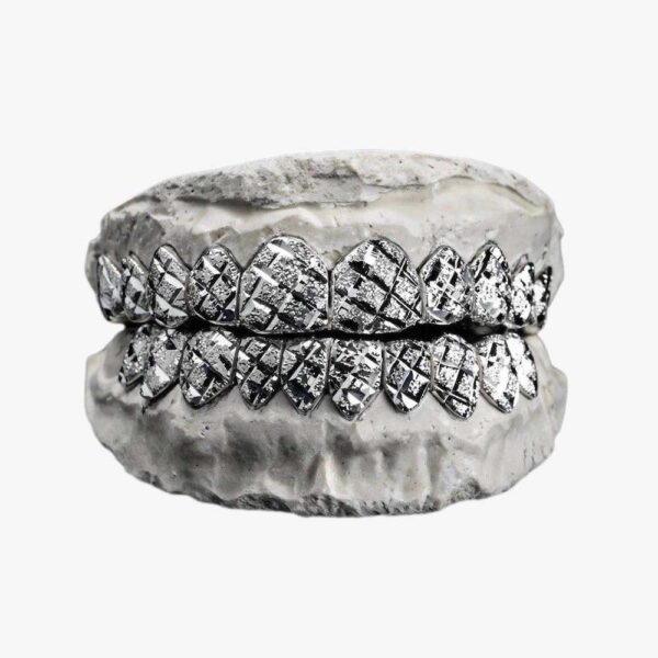 Silver Gold Cut Grillz